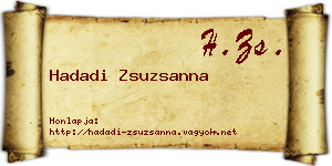 Hadadi Zsuzsanna névjegykártya